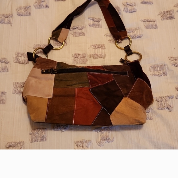 EUC, Vintage, Boho suede shoulder bag - Picture 4 of 9